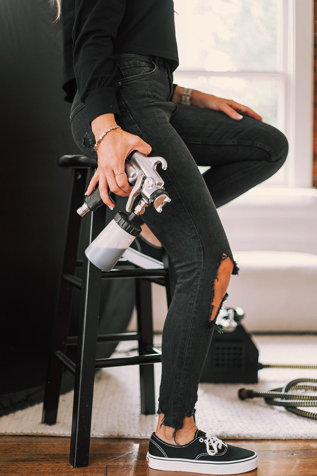 Flawless natural-looking spray tan results